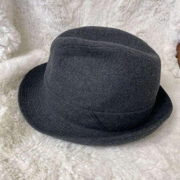 Imercork Crambes Paris France vintage 60’s wool blend gray fedora hat 54-6 5/8 main image 7